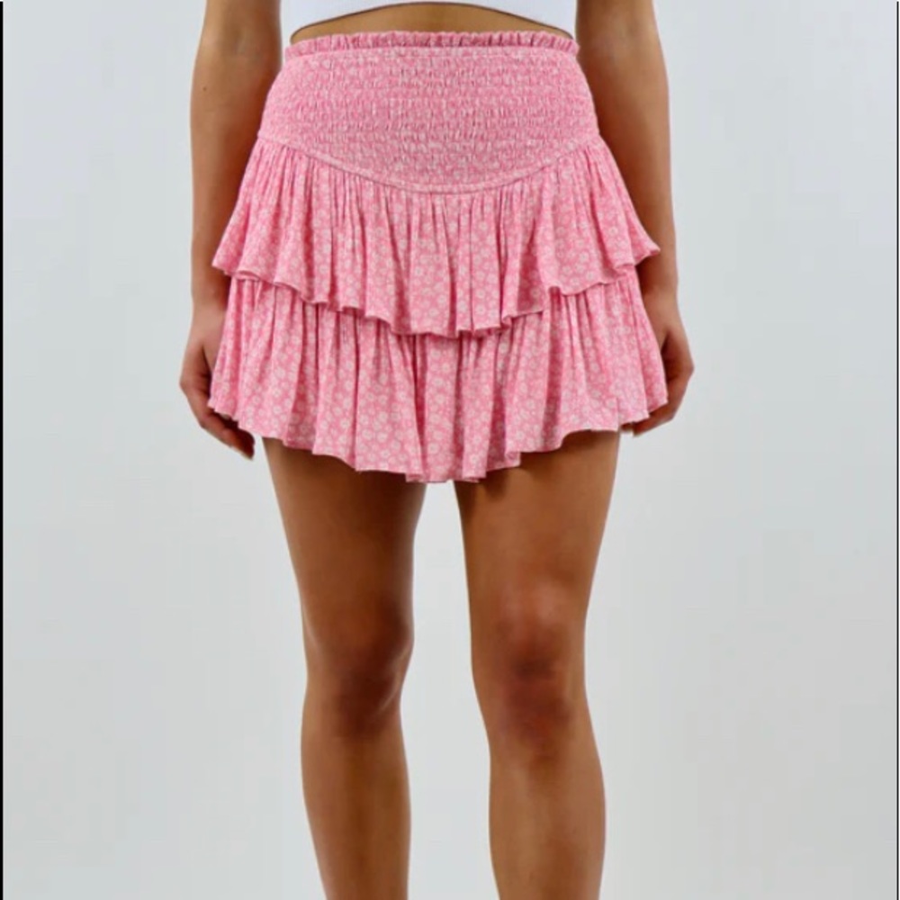 Rock n rags sunshine daydream skirt XS pink floral